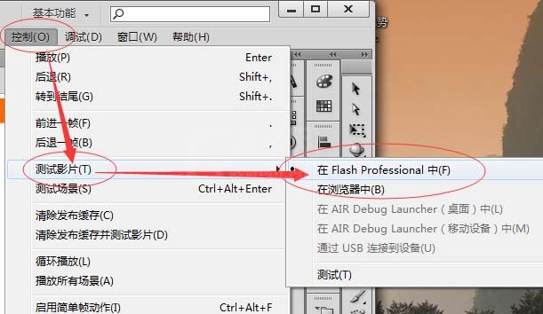 flash cs3发作品的详细操作截图