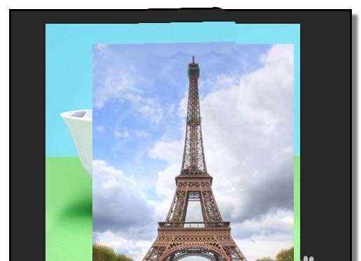 PS给杯子添加巴黎铁塔图形的详细操作截图