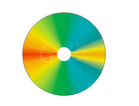 cdr制作七彩炫目光碟的操作流程截图