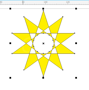 cdr通过复杂星形工具做出图形的操作流程截图