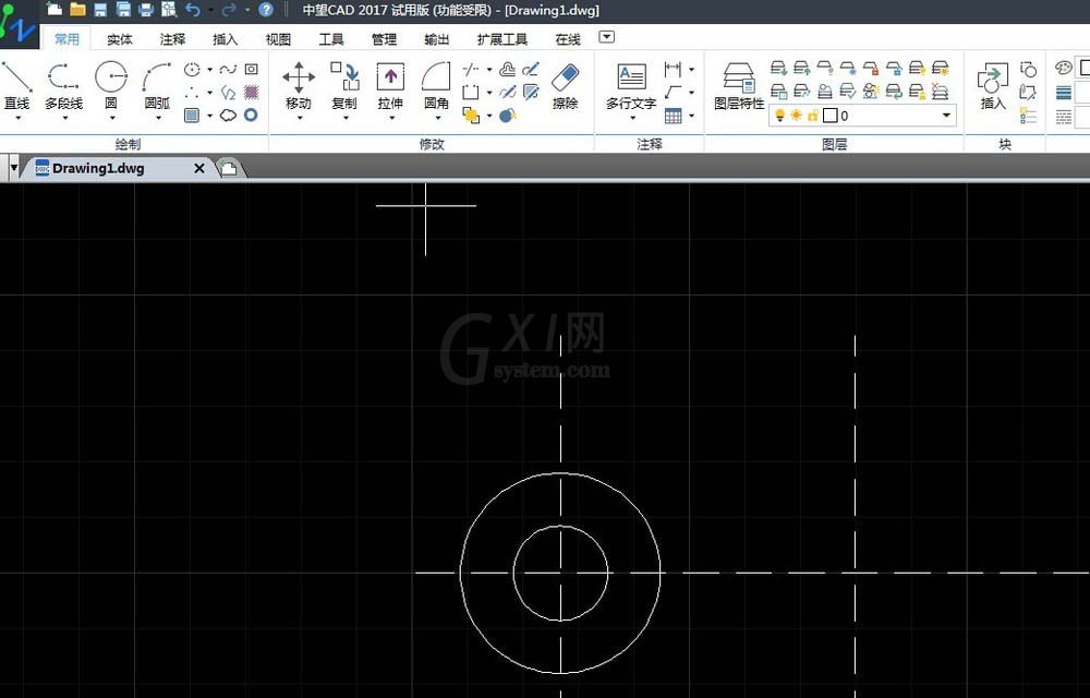 CAD打造机械零件平面图的图文操作截图