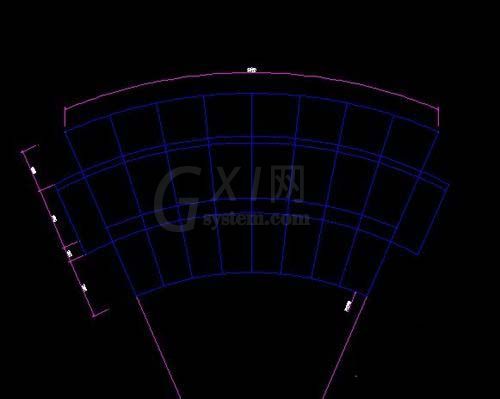 CAD制作弧形建筑户型图的详细操作截图