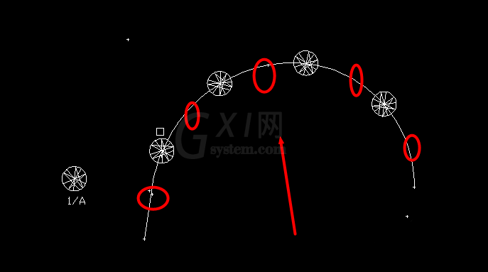 cad将块按所画线条分布的图文操作截图