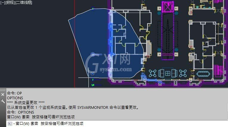 CAD2015框选变成套索形式的处理操作讲述截图