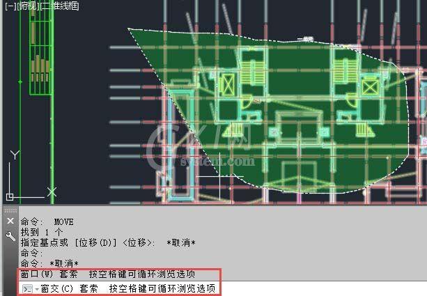 CAD2015框选变成套索形式的处理操作讲述截图