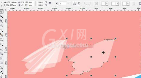 cdr制作婚纱白色头纱的操作流程截图