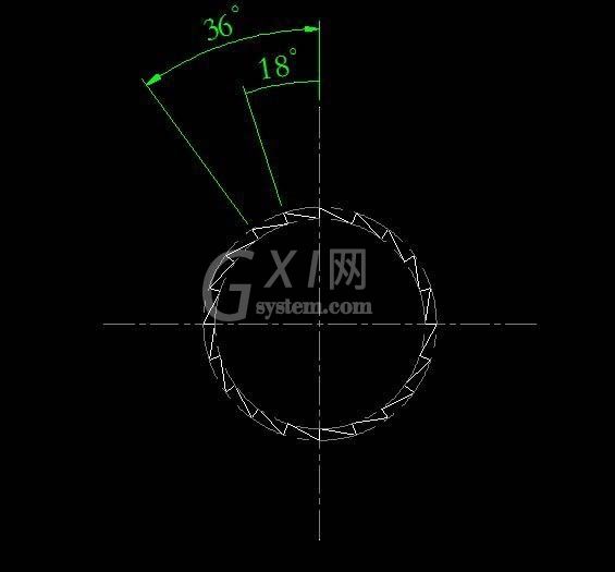 CAD制作锯齿盘图纸的简单操作截图