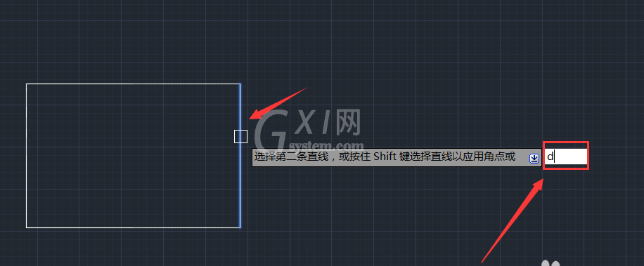 CAD使用倒角命令做出图形的操作流程截图