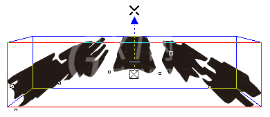 CDR制作弧形文字的操作流程截图