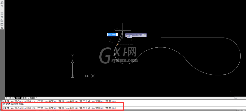 cad使用pl命令制作直线曲线的操作过程截图