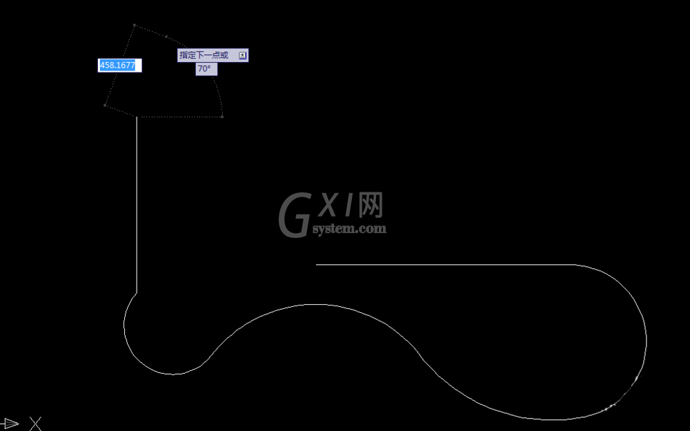 cad使用pl命令制作直线曲线的操作过程截图