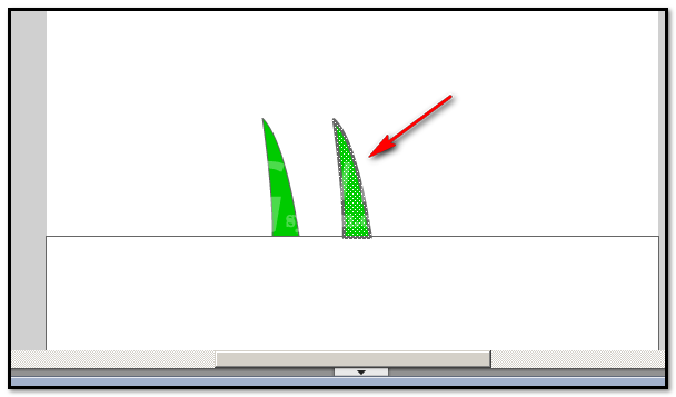 flash绘制绿色小草的操作流程截图