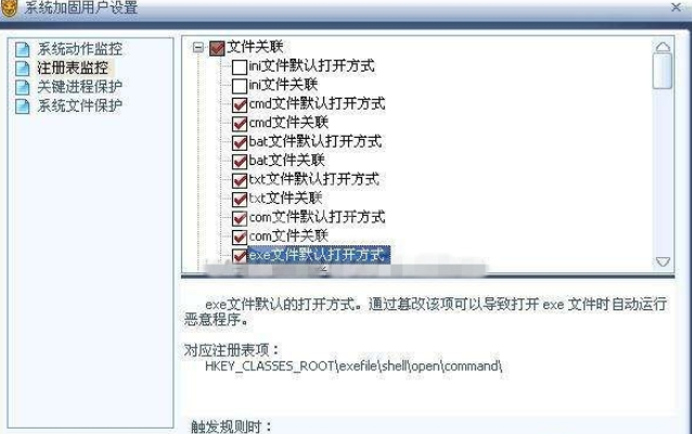 瑞星杀毒软件设置注册表监控的基础操作截图