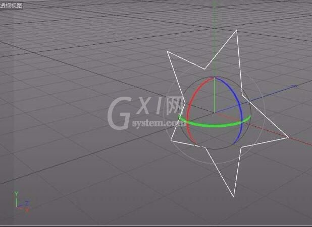 c4d做出五角星的操作过程截图