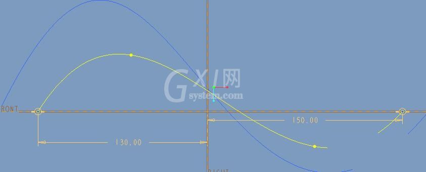 ProE创建双向边界混合曲面的具体操作截图