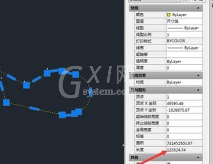 CAD算出不规则图形周长的详细操作截图