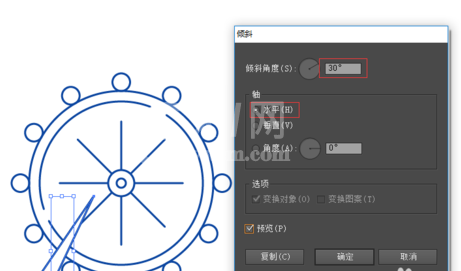 ai制作摩天轮的操作步骤讲解截图