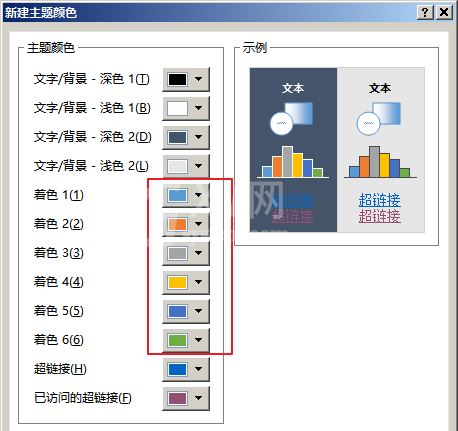 PPT制作主题色分类的图文操作截图