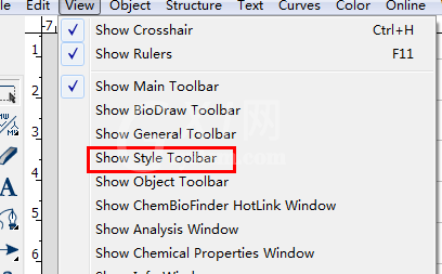 ChemDraw调出画图工具的基础操作截图