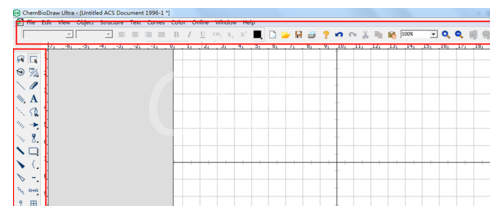 ChemDraw调出画图工具的基础操作截图