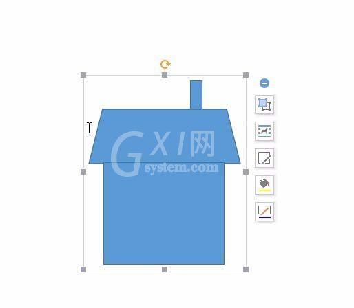 通过word把多个图形组合成房屋图形的图文操作截图