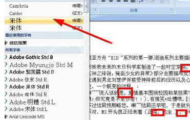 word2007批量替换标点符号的详细操作截图