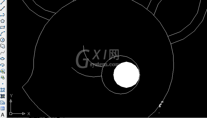 CAD制作简笔画梅花鹿的具体操作截图