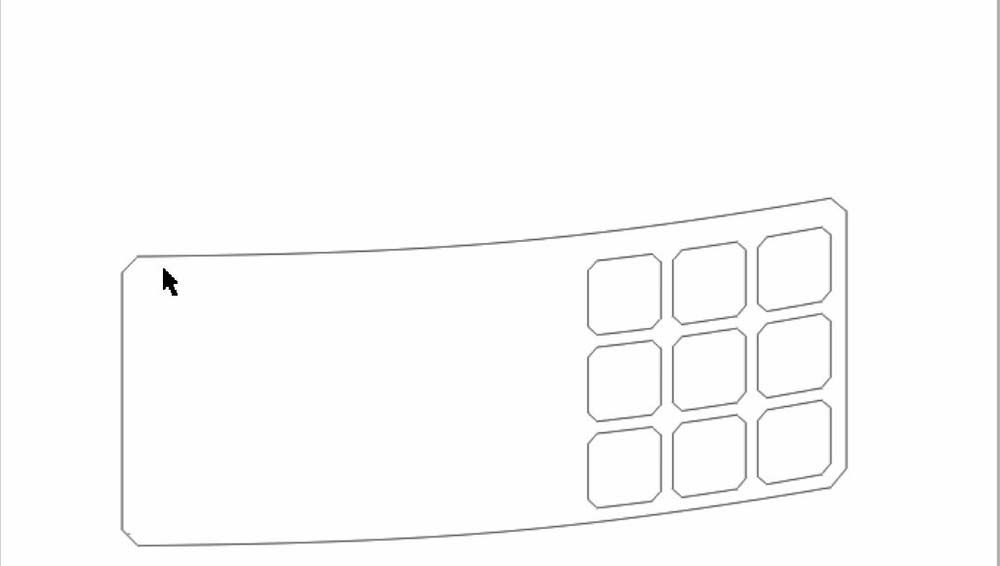 cdr制作键盘膜的详细操作截图