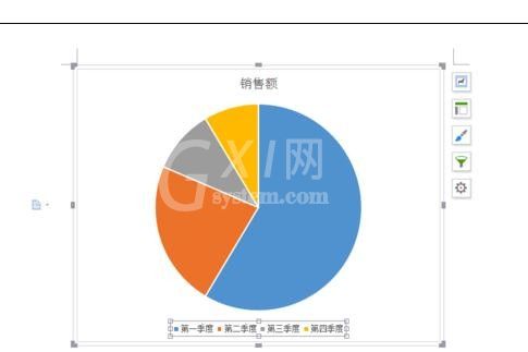 WPS制作饼状图的详细操作截图