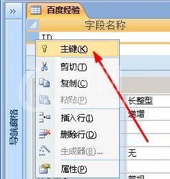 access报表自定义设置主键的详细操作截图