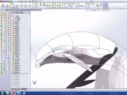 solidworks做出海豚的操作流程截图