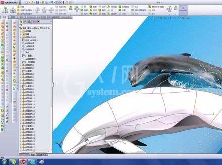 solidworks做出海豚的操作流程截图