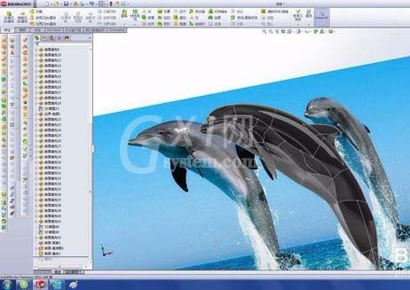 solidworks做出海豚的操作流程截图