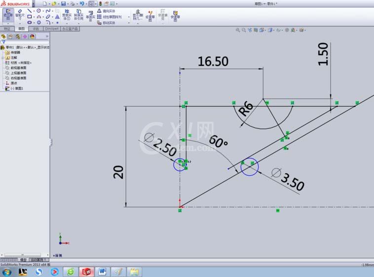 SolidWorks打造外棘轮的操作流程截图