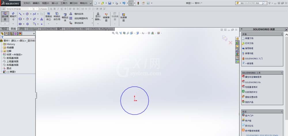 solidworks使用线性草图阵列功能做出图形的图文操作截图