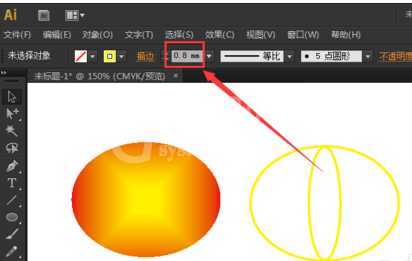 ai制作灯笼图案的详细操作截图