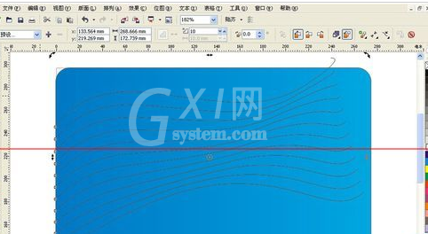 cdr打造科技型网状线条的操作流程截图