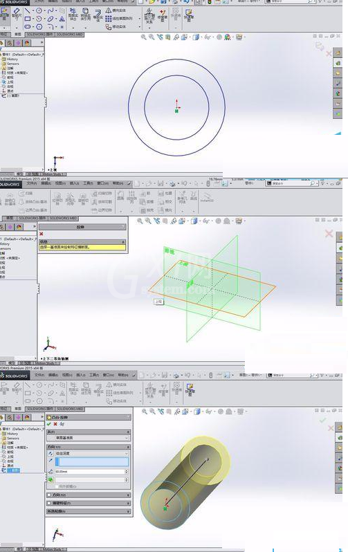 solidworks做出内螺纹的具体操作截图