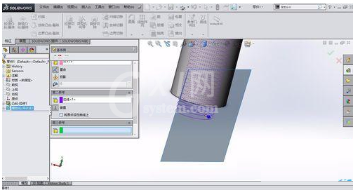 solidworks做出内螺纹的具体操作截图