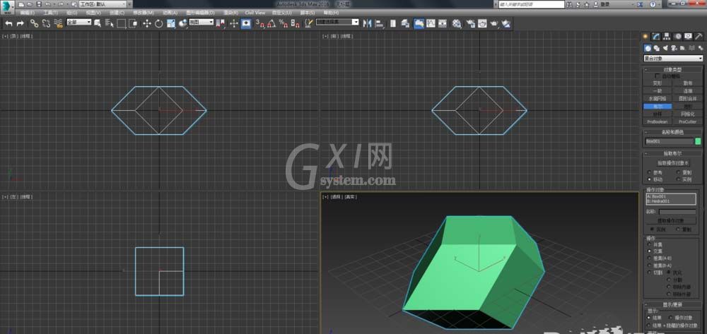 3dmax制作菱形十二面体模型的图文操作截图