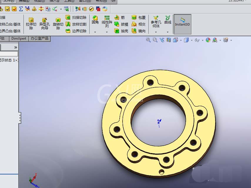 solidworks制作剖视图的详细操作截图