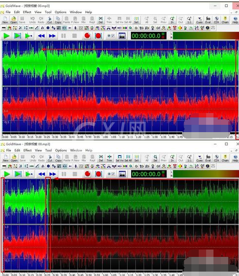 GoldWave制作音频淡入淡出效果的简单操作讲述截图