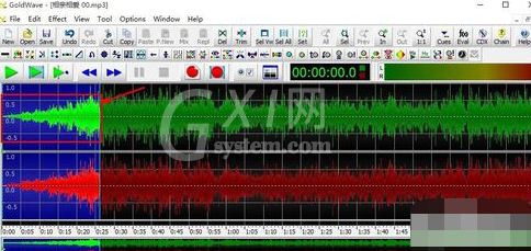 GoldWave制作音频淡入淡出效果的简单操作讲述截图