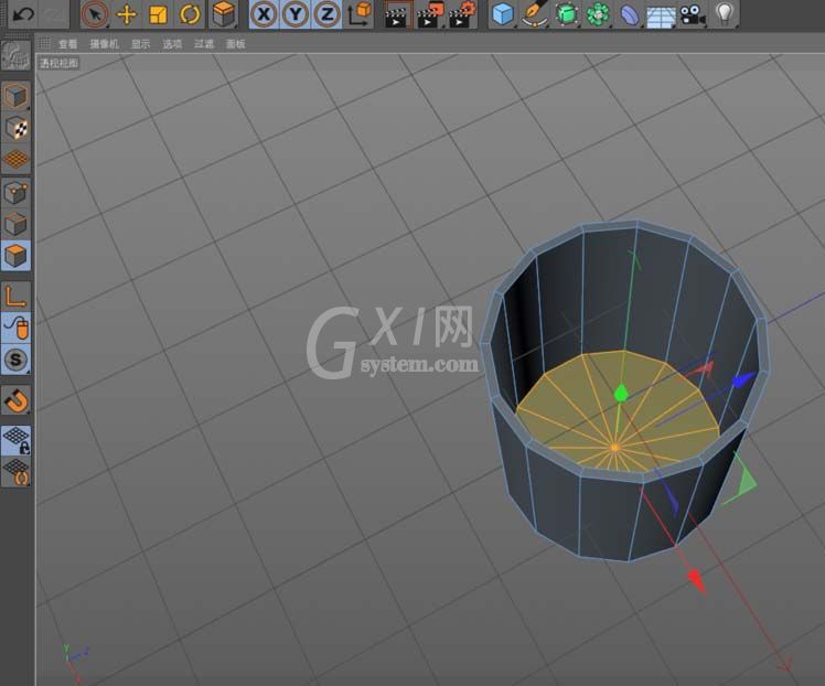 C4D建模杯子的图文操作过程截图