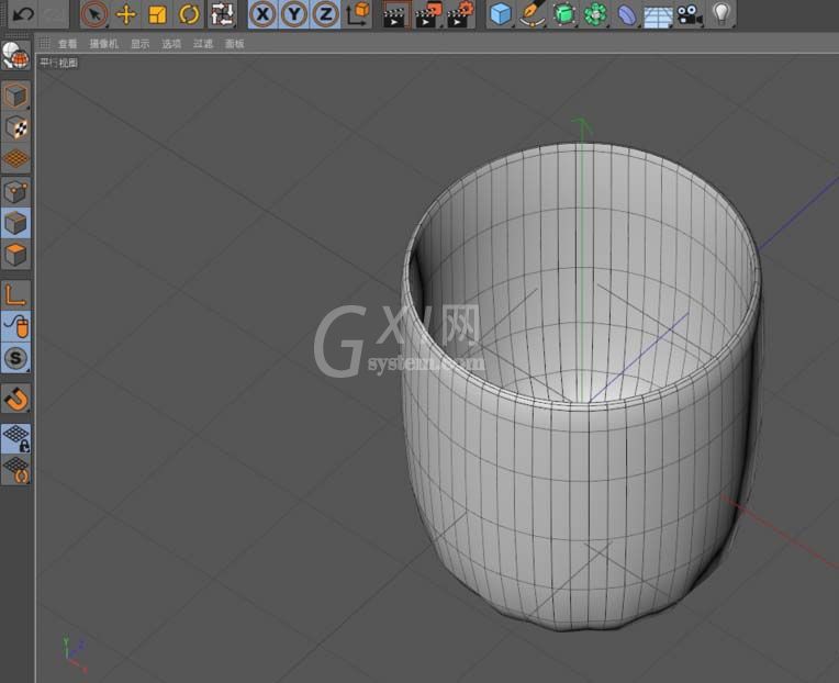 C4D建模杯子的图文操作过程截图