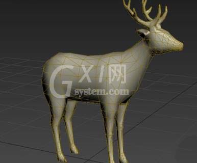 3dMax打造网格麋鹿模型的具体操作截图