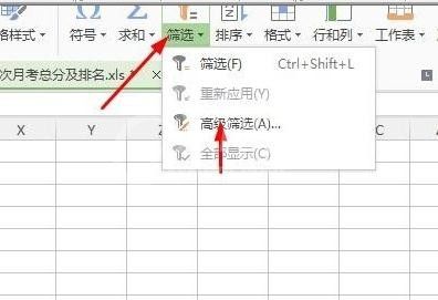 wps表格设置高级筛选的操作步骤截图