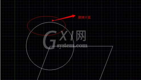 AutoCAD选择性擦掉一段线的简单操作截图