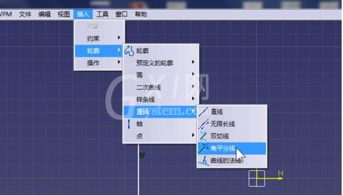 AutoCAD绘制角平分线的详细操作截图