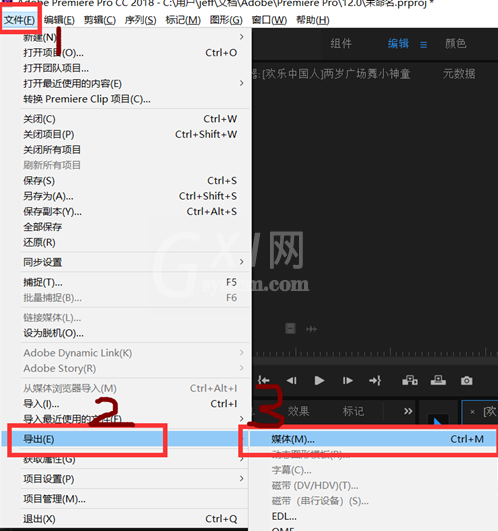 premiere将视频声音导出为MP3格式的简单操作截图